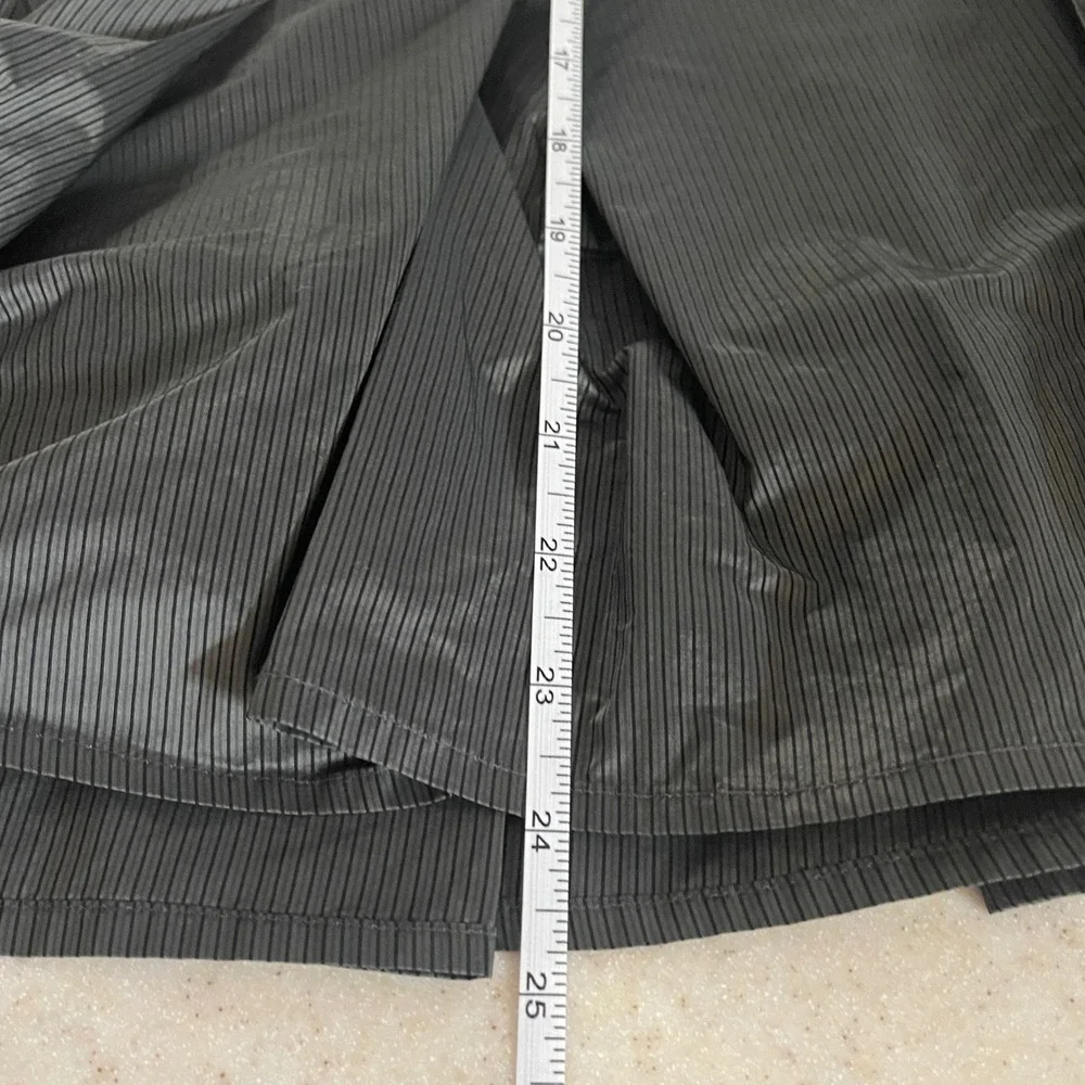 Massimo Dutti Classic Pleated Skirt, Gray and Black, Midi, Lined, Preppy, career